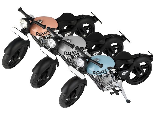 Royal Bullet Metal Bike - Trio Collection